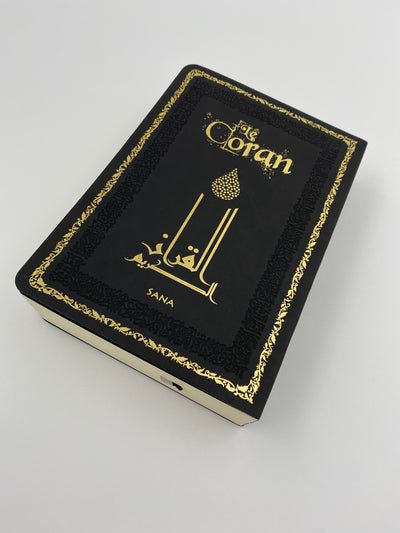 Der Edle Koran und die französische Übersetzung seiner Bedeutungen. Schwarzes Hardcover