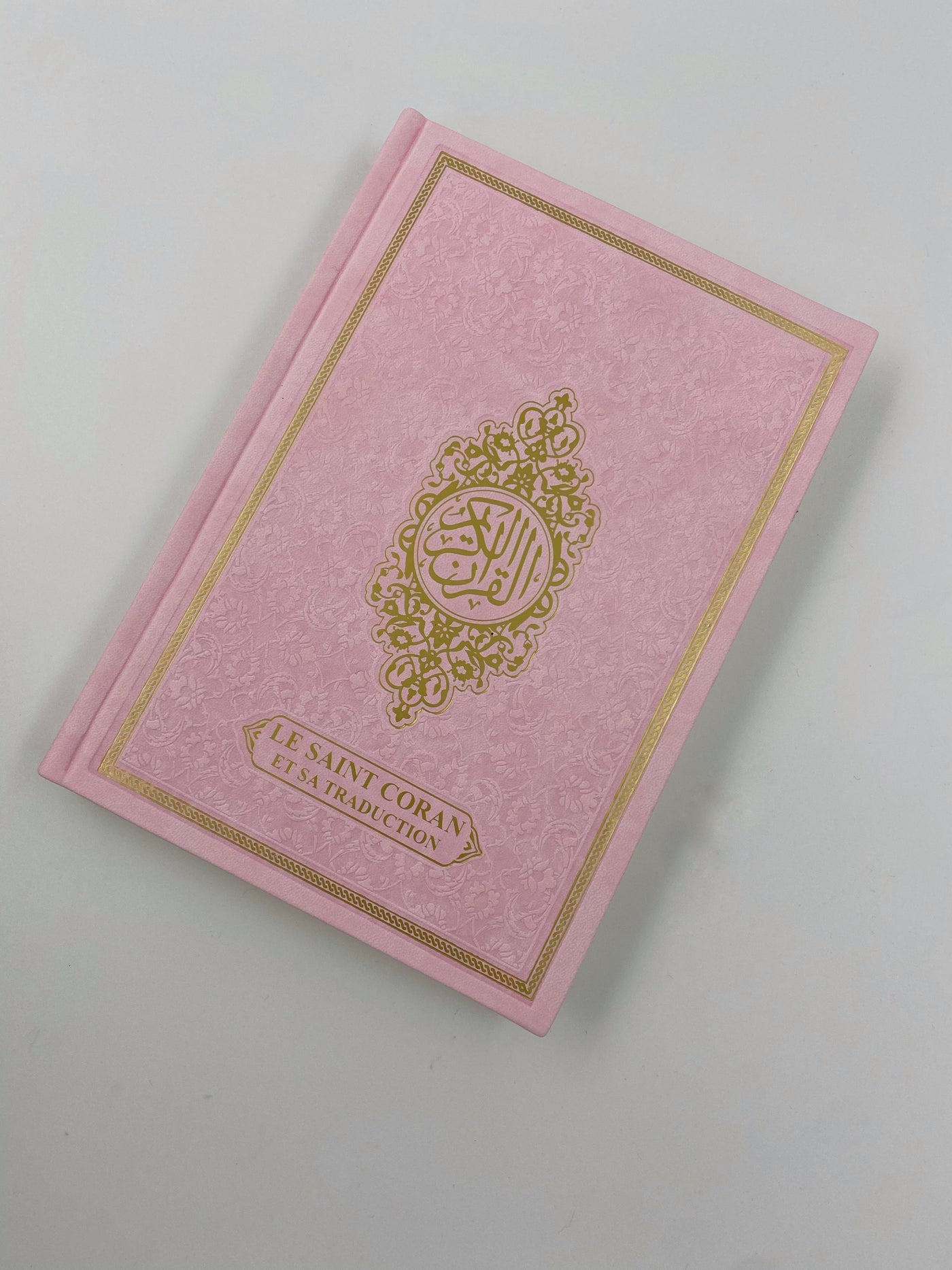 Der edle Koran Hellrosa Französisch-Arabisch
