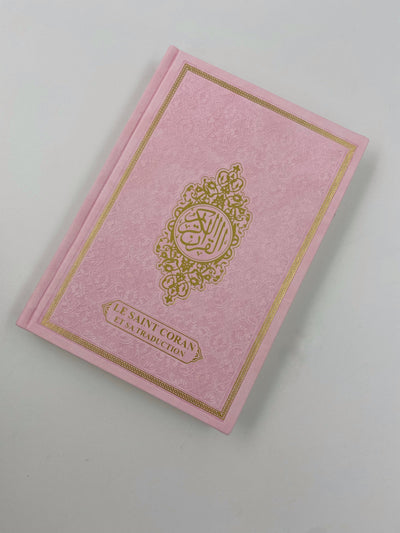 Der edle Koran Hellrosa Französisch-Arabisch