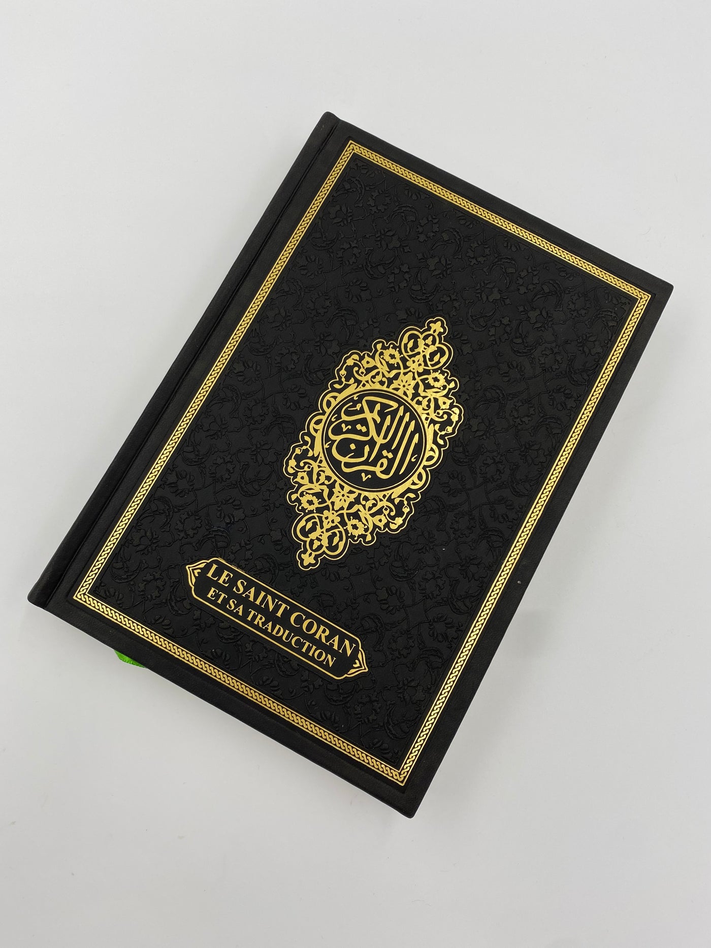 Der edle Koran Schwarz Französisch-Arabisch
