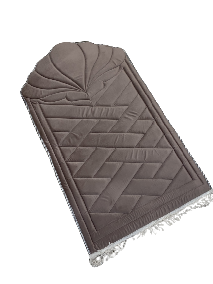 Gray thick prayer rug