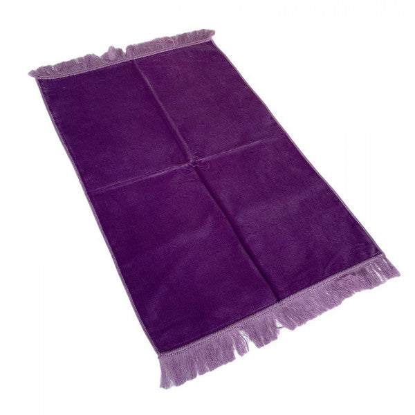 Luxury velvet prayer rug PURPLE