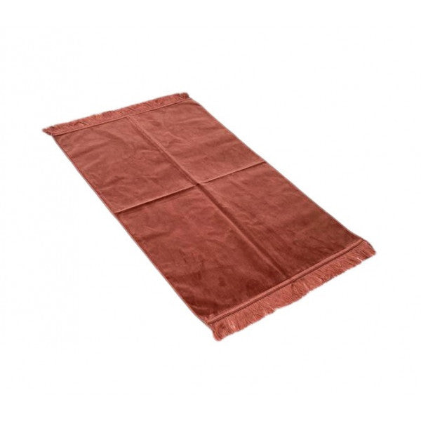 Red Luxury Velvet Prayer Rug