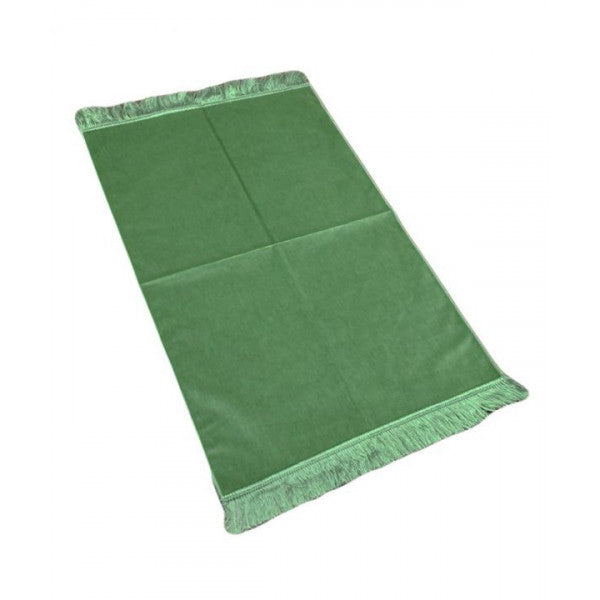 Luxury Velvet Prayer Rug GREEN