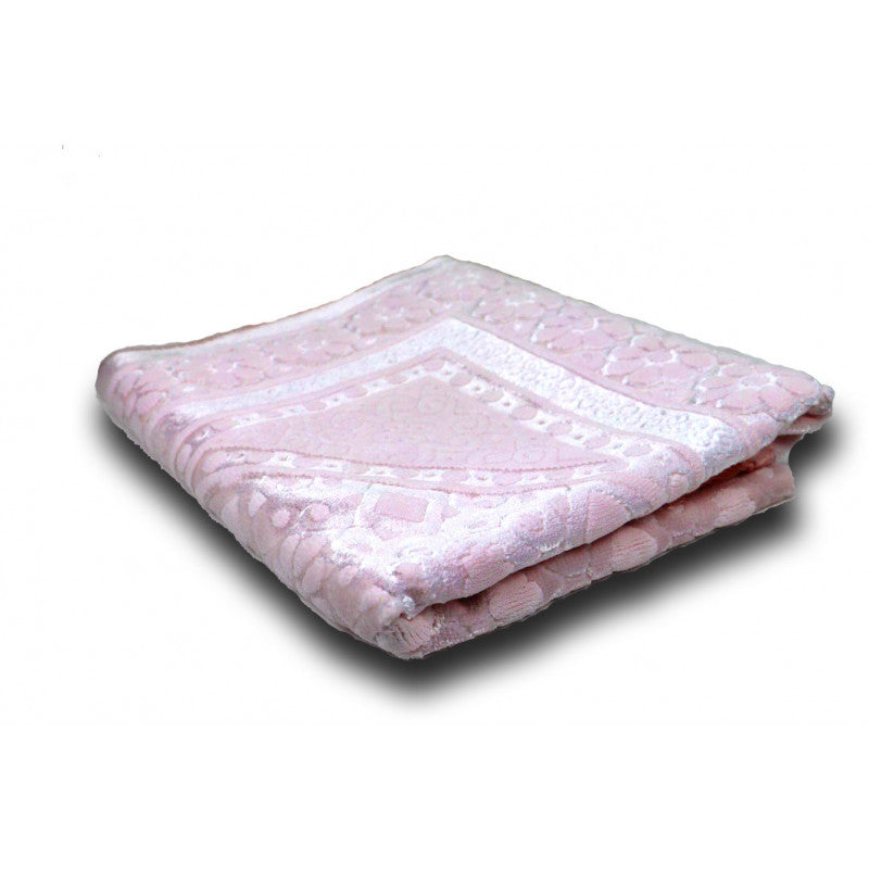 Salmon Pink Floral Prayer Rug